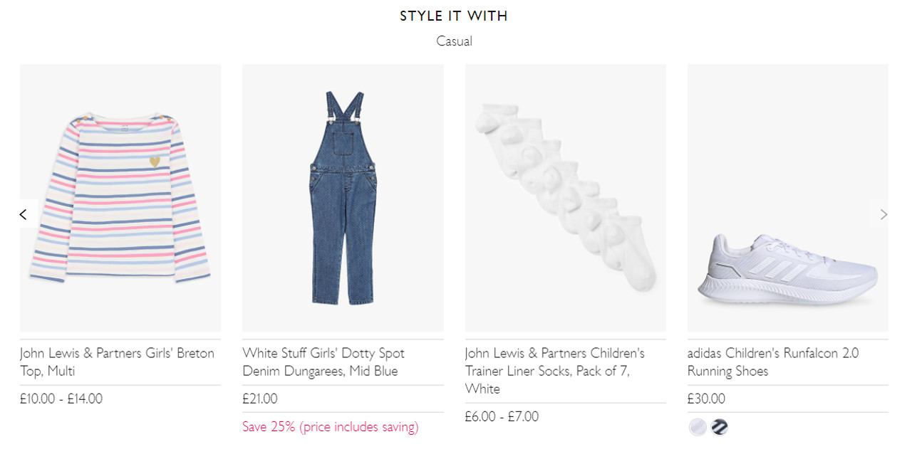 John Lewis personalization in retail examples occasion outfits