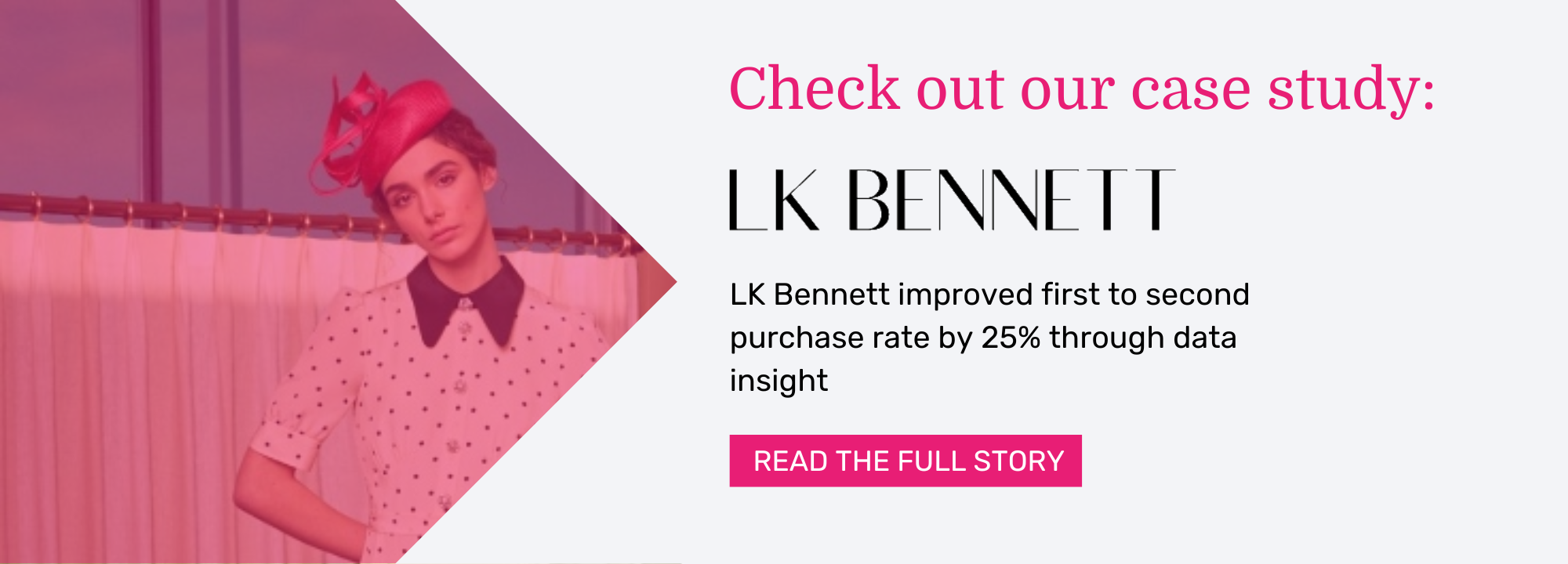 LK Bennett improved first to second purchase rate by 25% through data insight